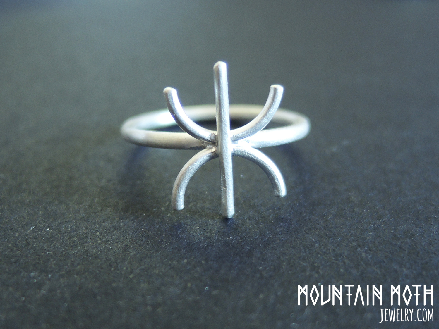 White Mystical Gilch Rune Ring